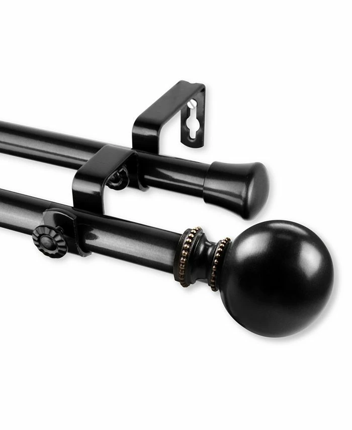 Rod Desyne Jordana Double Curtain Rod 13/16 Inch Dia 28-48 Inch