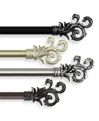 Rod Desyne Plume Curtain Rod 1 Inch Dia 66-120 Inch - Image 7