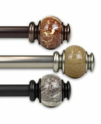 Rod Desyne Marble Curtain Rod 1 OD 66-120 Inch - Image 2