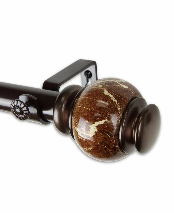 Rod Desyne Marble Curtain Rod 1 OD 66-120 Inch - Image 4