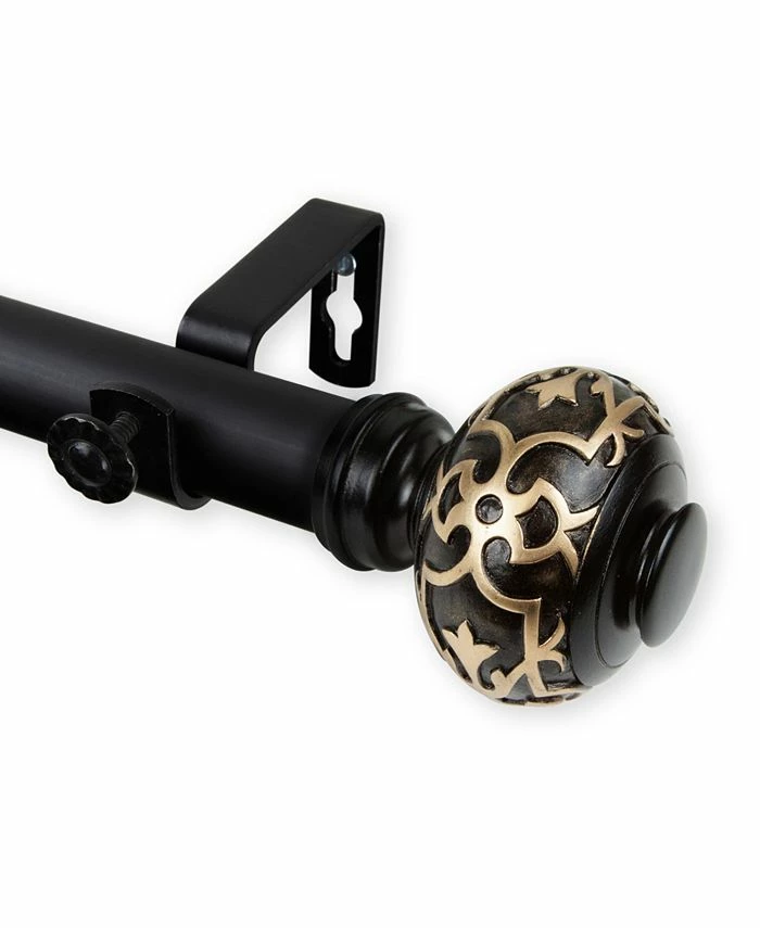 Rod Desyne Maple Curtain Rod 1 OD 160-240 Inch