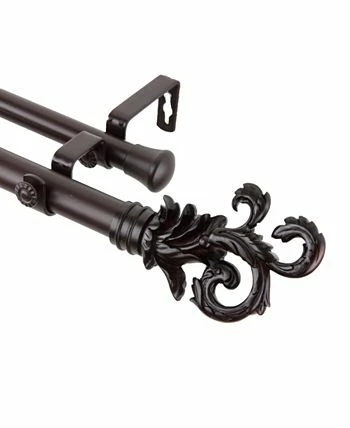 Rod Desyne Plume Double Curtain Rod 1 OD 28-48 Inch - Image 5