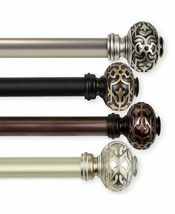 Rod Desyne Maple Curtain Rod 1 OD 160-240 Inch - Image 5