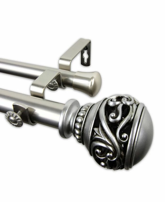 Rod Desyne Isabella Double Curtain Rod 1 OD 160-240 Inch - Image 4