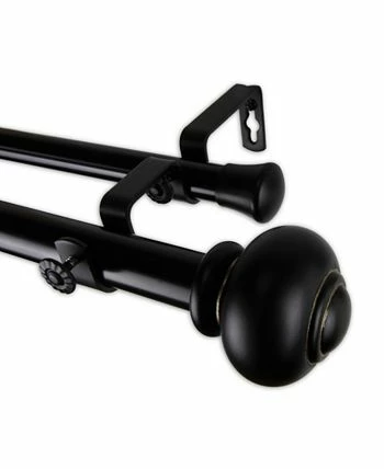 Rod Desyne Tunda Double Curtain Rod 1 OD 120-170 Inch - Image 6