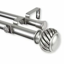 Rod Desyne Baldir Double Curtain Rod 1 OD 28-48 Inch