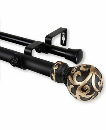 Rod Desyne Cypress Double Curtain Rod 1 OD 160-240 Inch - Image 8