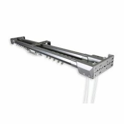 Rod Desyne Heavy Duty Double Traverse Rod Center Open 84-156 Silver