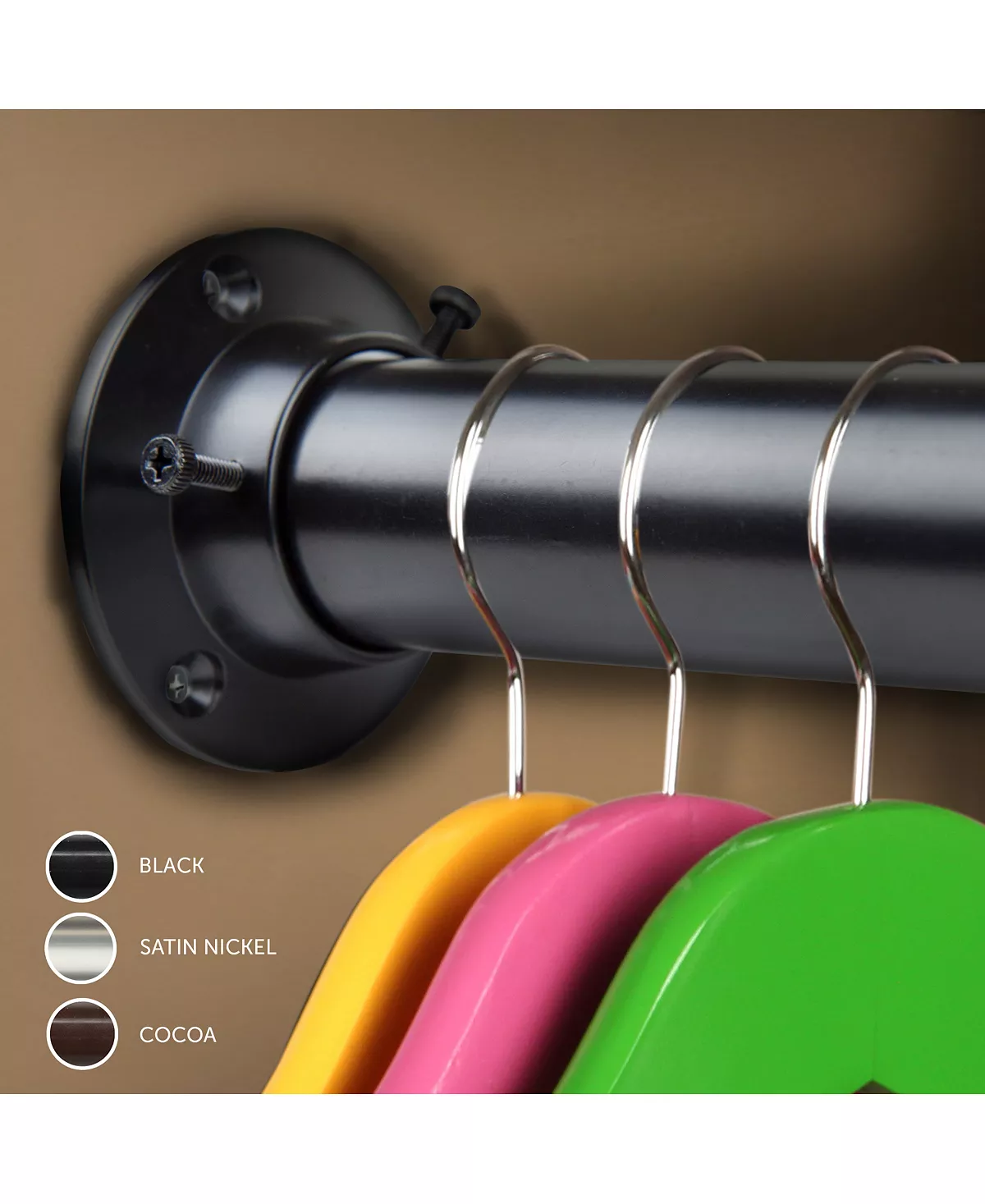 Rod Desyne 1.5 Adjustabe Closet Rod 48-84 Inch And Socket Set - Image 6