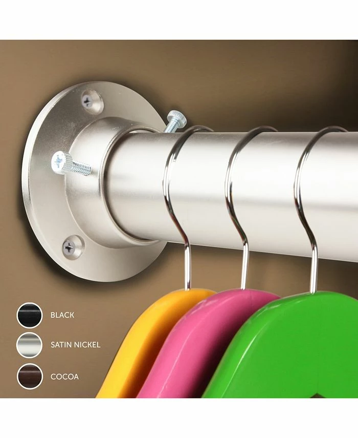 Rod Desyne 1.5 Adjustabe Closet Rod 48-84 Inch And Socket Set - Image 4