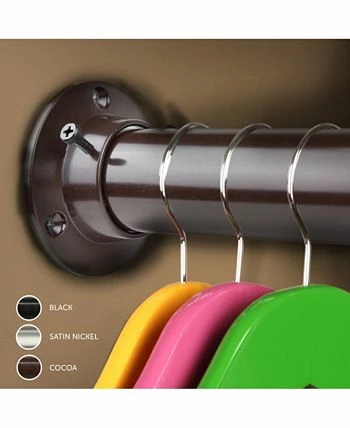 Rod Desyne 1.5 Adjustabe Closet Rod 48-84 Inch And Socket Set - Image 2