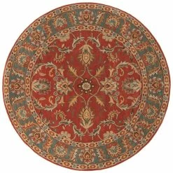 Surya Caesar CAE-1007 Rust 4' Round Area Rug