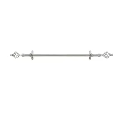 Achim Metallo Decorative Rod & Finial Lexus, Silver 28-48