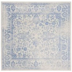 Safavieh Adirondack Ivory And Light Blue 6' X 6' Square Area Rug