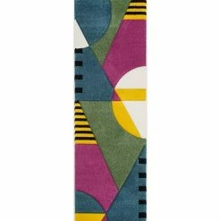 Safavieh Hollywood Peacock Blue And Fuchsia 2'2 X 8' Runner Area Rug