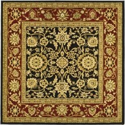 Safavieh Lyndhurst Black And Red 6' X 6' Square Area Rug