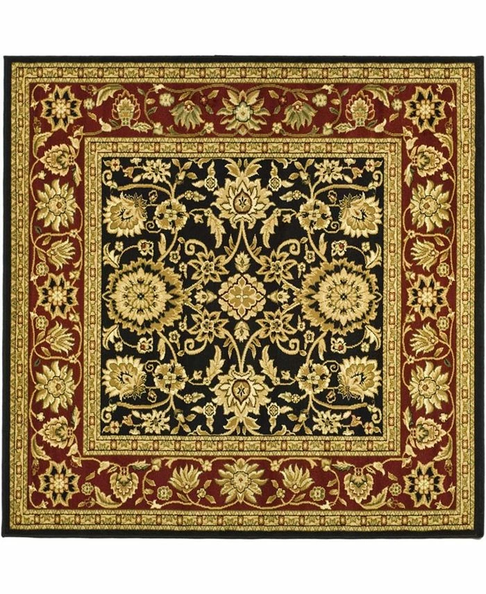 Safavieh Lyndhurst Black And Red 6' X 6' Square Area Rug