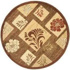 Safavieh Lyndhurst Brown And Multi 5'3 X 5'3 Round Area Rug