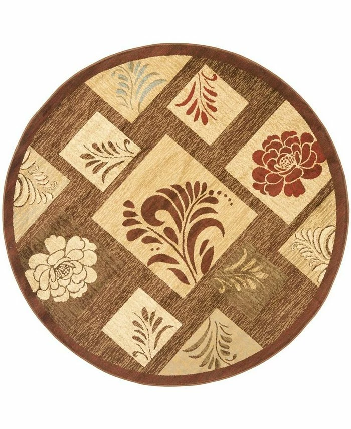 Safavieh Lyndhurst Brown And Multi 5'3 X 5'3 Round Area Rug