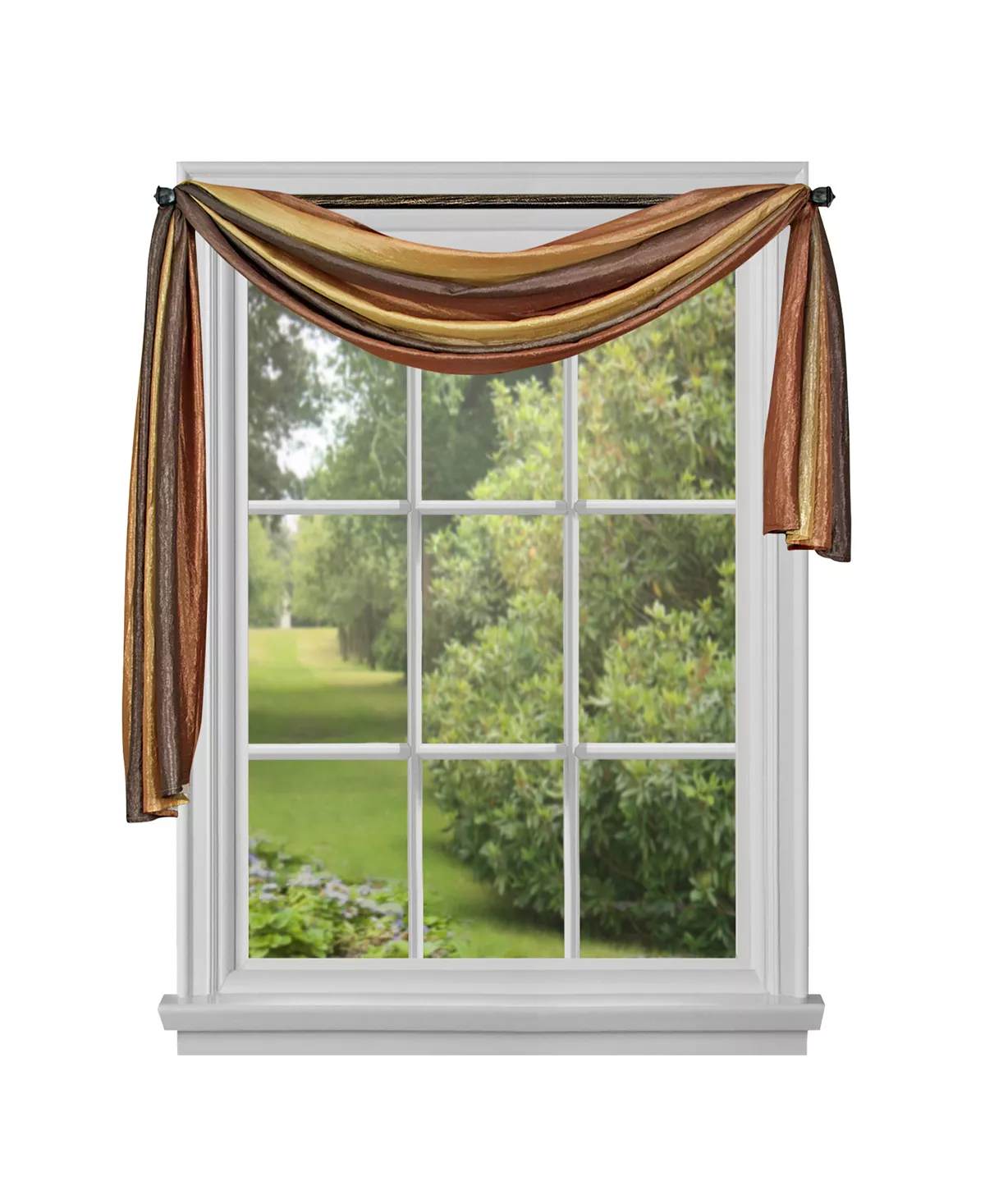 Achim Ombre Window Curtain Scarf, 50x144 - Image 3