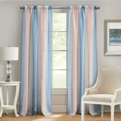 Achim Spectrum Rod Pocket Window Curtain Panel, 50x84