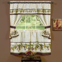 Achim Tuscany Cottage Window Curtain Set, 57x36