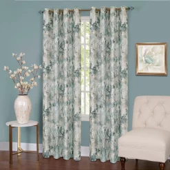 Achim Tranquil Lined Grommet Window Curtain Panel, 50x84