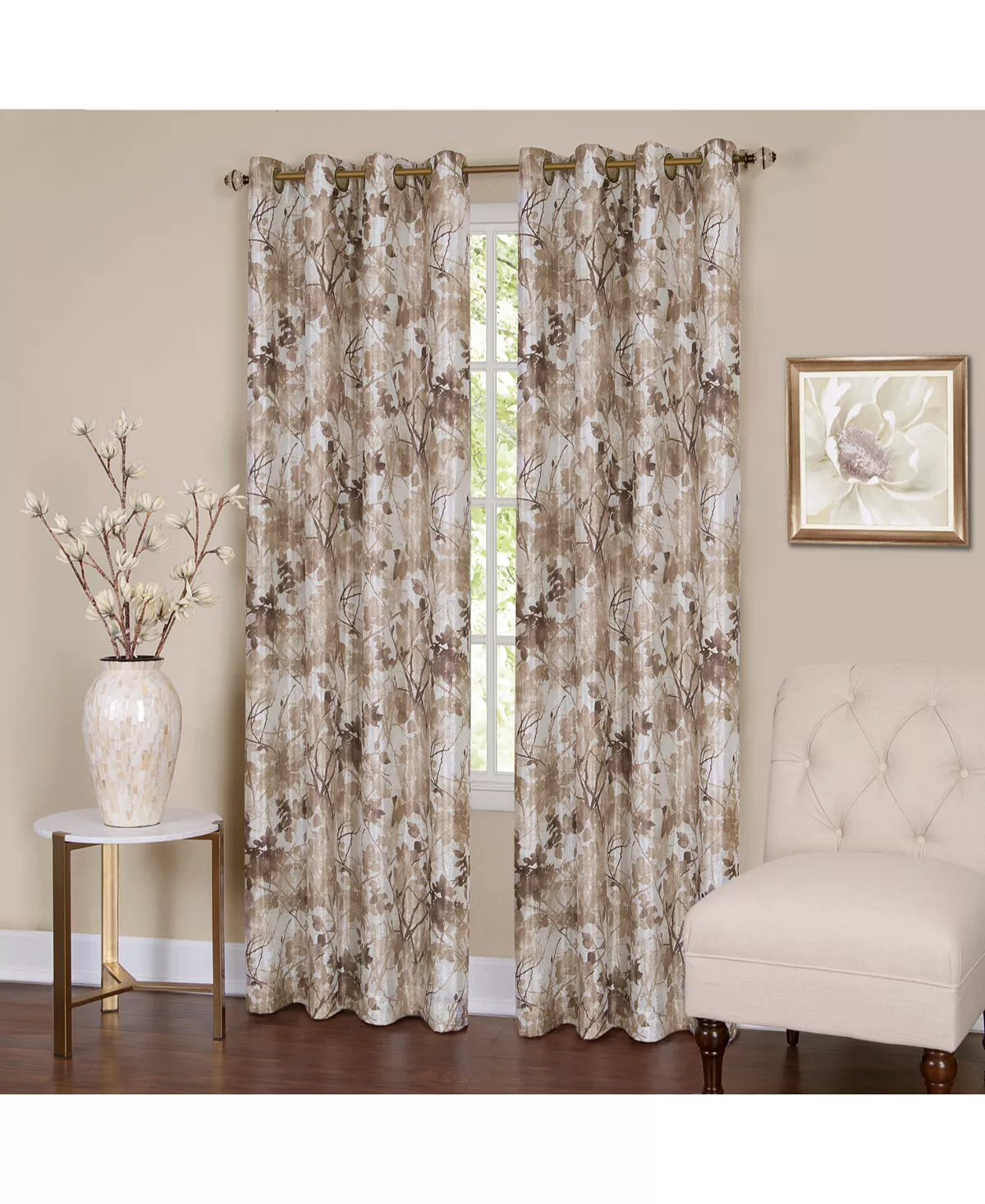 Achim Tranquil Lined Grommet Window Curtain Panel, 50x84 - Image 3