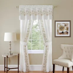 Achim Fairfield 5 Piece Window Curtain Set, 55x84