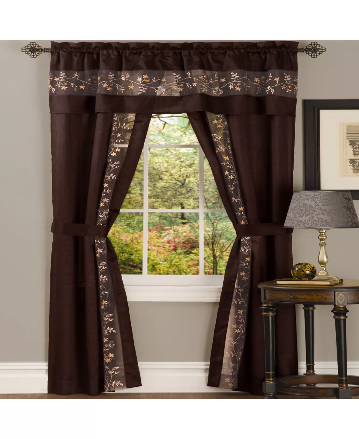 Achim Fairfield 5 Piece Window Curtain Set, 55x84 - Image 3