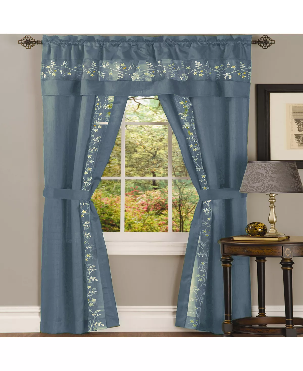 Achim Fairfield 5 Piece Window Curtain Set, 55x84 - Image 4
