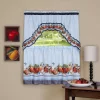 Achim Golden Delicious Printed Tier & Swag Window Curtain Set, 57x24