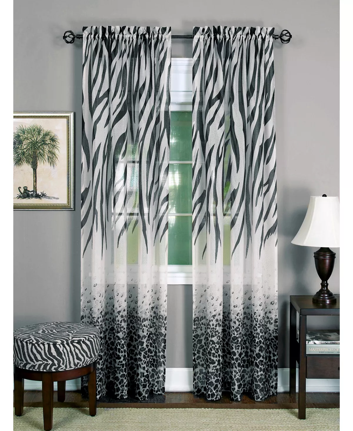 Achim Kenya Window Curtain Panel, 50x84