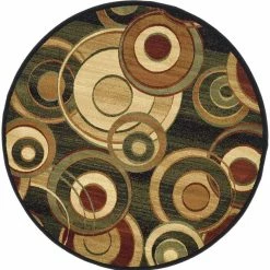 Safavieh Lyndhurst Black And Multi 7' X 7' Round Area Rug