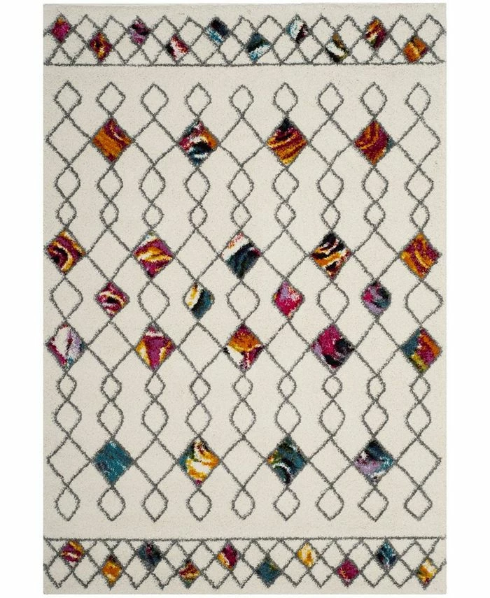 Safavieh Fiesta Cream And Multi 6'7 X 9'2 Area Rug