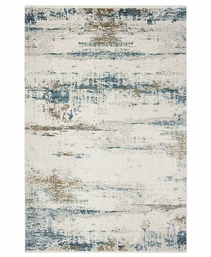Safavieh Eclipse Beige And Blue 4' X 6' Sisal Weave Area Rug