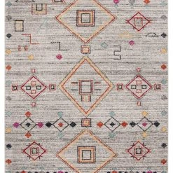 Safavieh Adirondack Light Gray And Red 6' X 9' Sisal Weave Area Rug