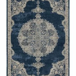Safavieh Brentwood Navy And Light Gray 8' X 10' Area Rug