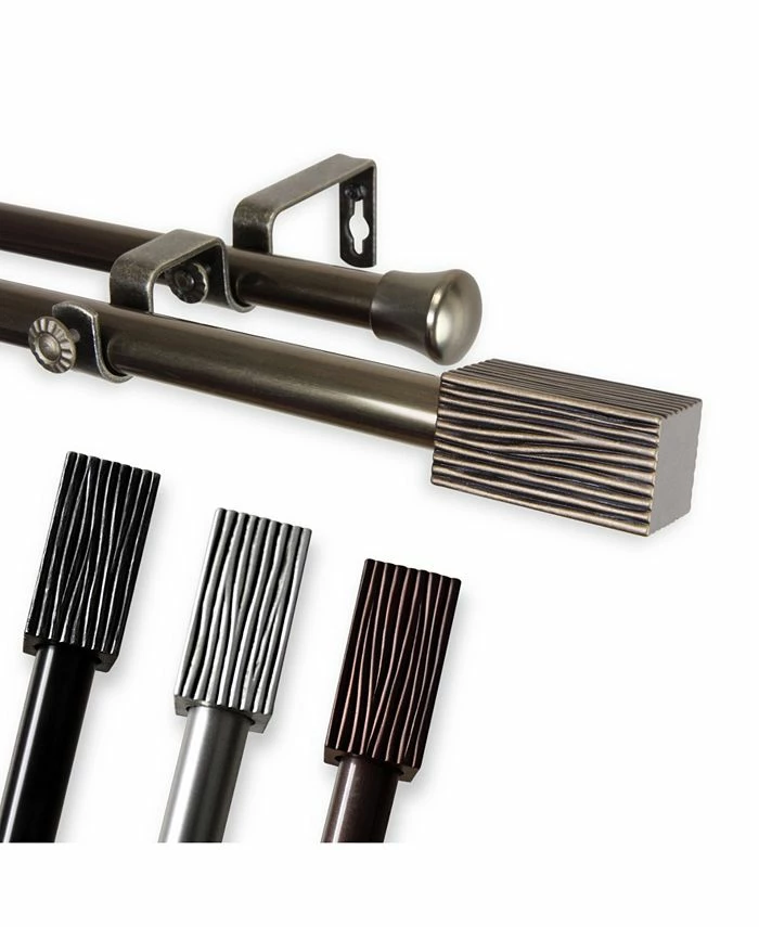 Rod Desyne Alder Double Curtain Rod 13/16 Inch Dia 48-84 Inch - Image 4