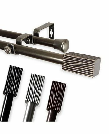 Rod Desyne Alder Double Curtain Rod 13/16 Inch Dia 48-84 Inch - Image 5