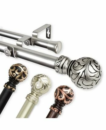 Rod Desyne Cypress Double Curtain Rod 1 OD 160-240 Inch - Image 5