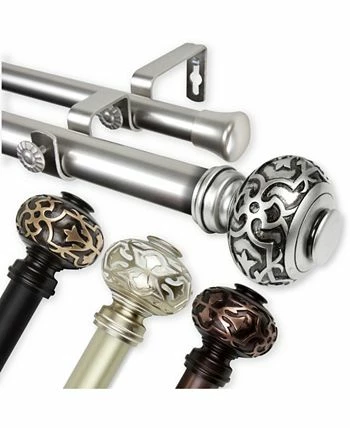 Rod Desyne Maple Double Curtain Rod 1 OD 160-240 Inch - Image 7