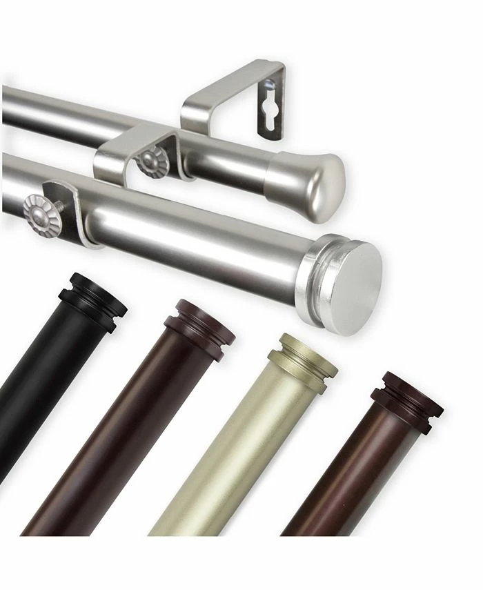 Rod Desyne Bun Double Curtain Rod 1 OD 160-240 Inch - Image 4