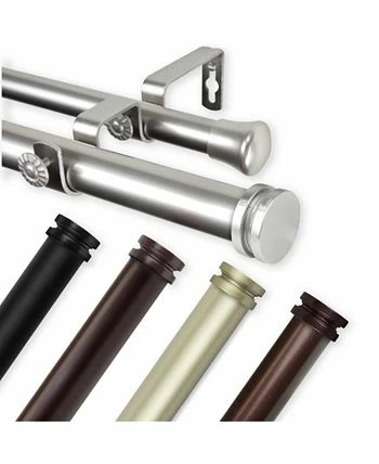 Rod Desyne Bun Double Curtain Rod 1 OD 160-240 Inch - Image 5