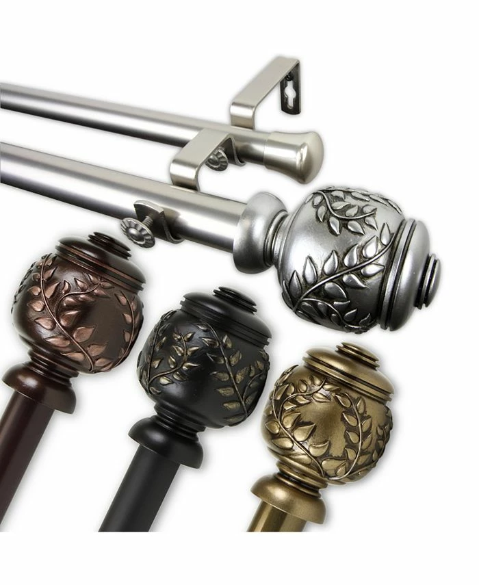 Rod Desyne Colette Double Curtain Rod 1 OD 48-84 Inch - Image 4