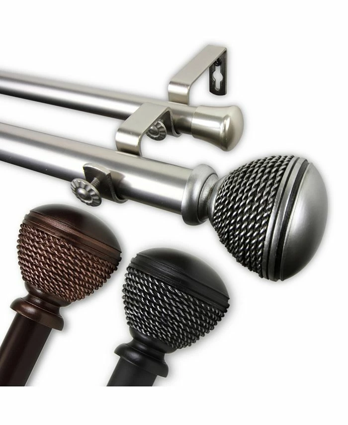 Rod Desyne Braided Double Curtain Rod 1 OD 28-48 Inch - Image 4
