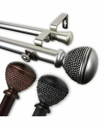 Rod Desyne Braided Double Curtain Rod 1 OD 48-84 Inch - Image 2
