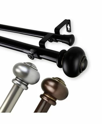 Rod Desyne Tunda Double Curtain Rod 1 OD 120-170 Inch - Image 5