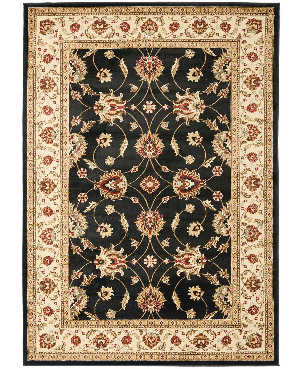 Safavieh Lyndhurst Black And Ivory 6'7 X 9'6 Area Rug
