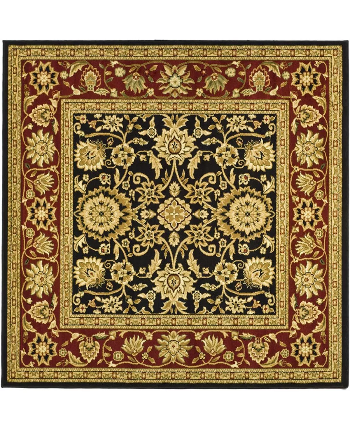 Safavieh Lyndhurst Black And Red 6' X 6' Square Area Rug - Image 2